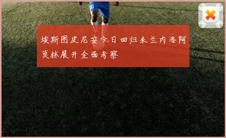埃斯图皮尼安今日回归米兰内洛阿莫林展开全面考察